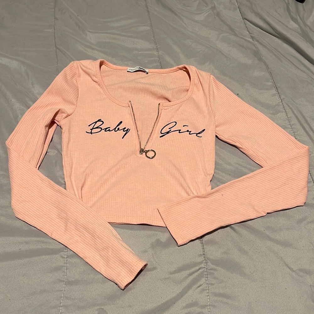 Fashion Nova (PINK) Long Sleeve T-Shirt
